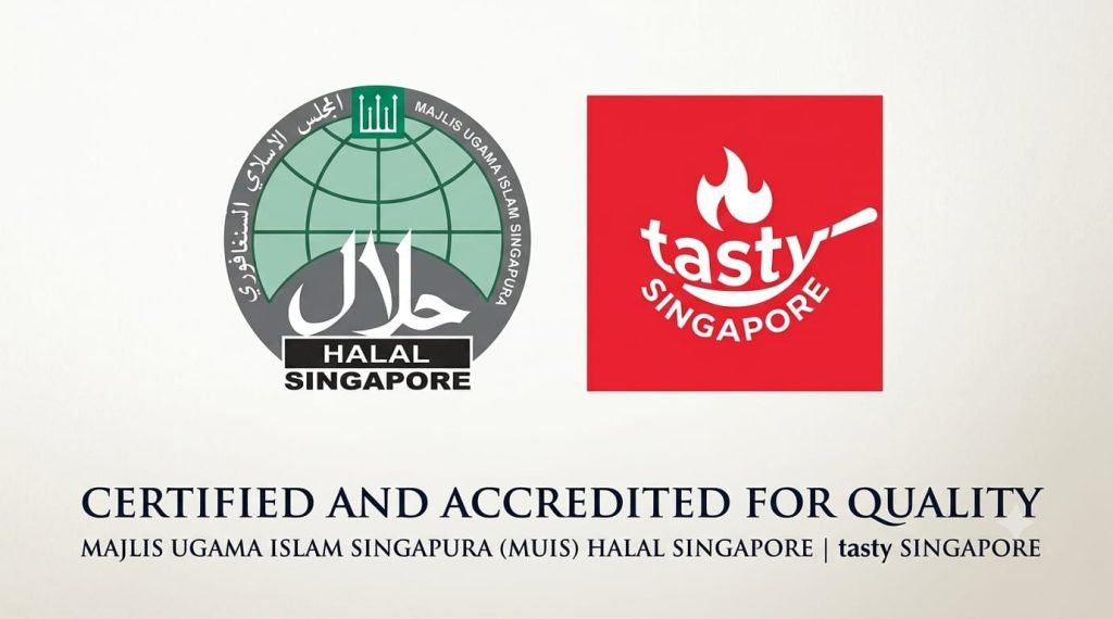 MUIS Halal Singapore and Tasty Singapore certification marks