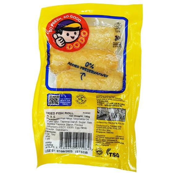 DODO FRIED FISH ROLL-180G